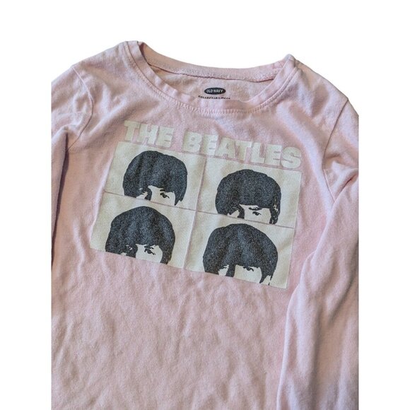 The Beatles A Hard Days Night Girls 5T Pink Long Sleeve T Shirt Graphic Tee - Picture 2 of 5